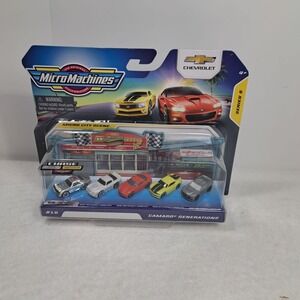 Micro‎ Machines Chevrolet Ultra Rare Gold Series 5 Camaro Generations #16 Set